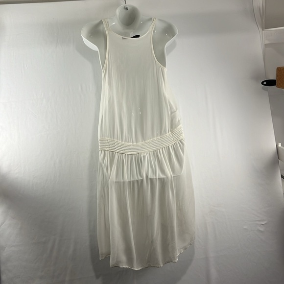 Zara Sheer Cream Cottagecore Beachy Slip Dress - Picture 4 of 7